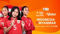 Siaran Langsung AFC U-20 Women&rsquo;s 2026 Indonesia vs Myanmar: Eksklusif Hanya di Vidio