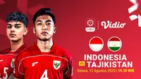 Live Streaming Indonesia U-17 vs Tajikistan U-17 di Piala Kemerdekaan 2025: Tonton Eksklusif di Vidio